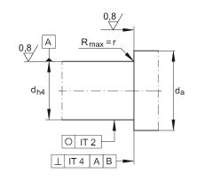 推力角接触球轴承 7602012-2RS-TVP, 单向，接触角 a = 60°，限制公差，两侧唇密封