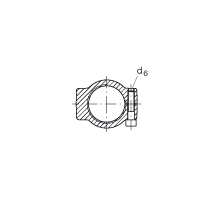 液压杆端轴承 GIHRK80-DO, 根据 DIN ISO 12 240-4 标准，带右旋螺纹夹紧装置，需维护