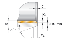 衬套 EGB8060-E40, 滑套，免维护，带钢衬