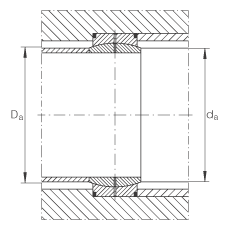 关节轴承 GE16-DO, 根据 DIN ISO 12 240-1 标准，需维护